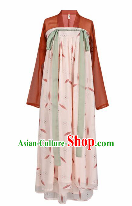 Chinese Ancient Drama Tang Dynasty Court Lady Hanfu Dress Traditional Historical Costume for Women