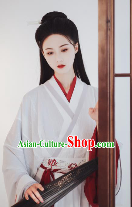 Chinese Ancient Palace Princess Hanfu Dress Traditional Drama Jin Dynasty Court Historical Costume for Women