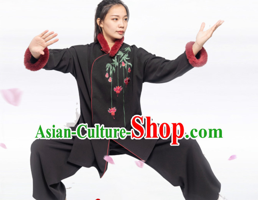 Winter Wear Top Chinese Traditional Competition Championship Professional Tai Chi Uniforms Taiji Kung Fu Wing Chun Kungfu Tai Ji Sword Master Clothing Suits Clothing Complete Set