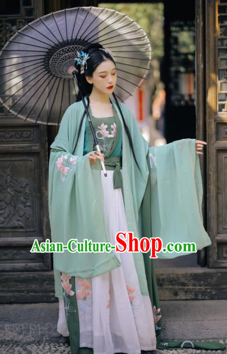 Chinese Ancient Geisha Historical Costume Traditional Ming Dynasty Court Princess Hanfu Dress for Women