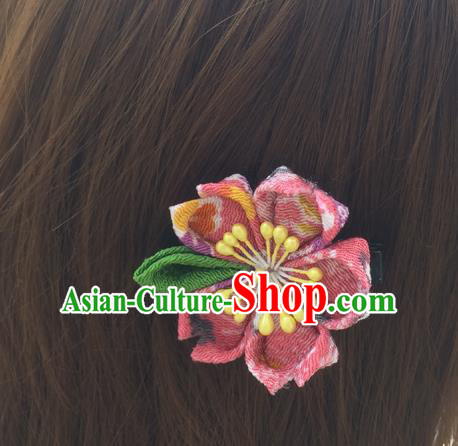 Traditional Japan Little Sakura Hair Claw Japanese Kimono Hair Accessories for Women