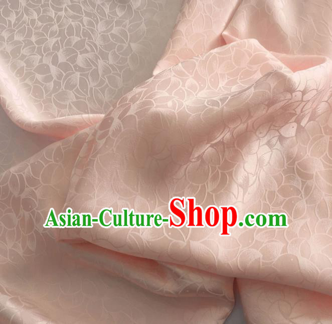 Asian Chinese Traditional Petal Pattern Design Pink Brocade Fabric Silk Fabric Chinese Fabric Asian Material
