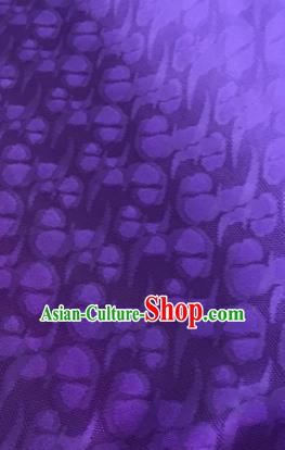 Chinese Traditional Spot Pattern Design Purple Brocade Fabric Asian Silk Fabric Chinese Fabric Material