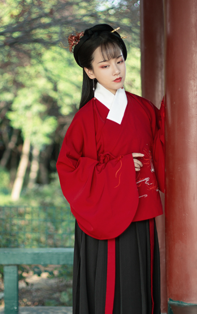 Traditional Chinese Ming Dynasty Female Hanfu Dress Ancient Nobility Lady Embroidered Historical Costume for Women