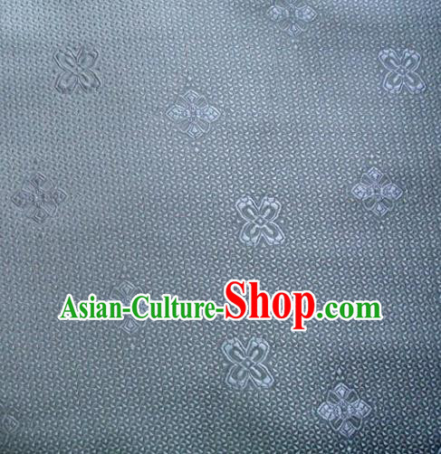Chinese Classical Pattern Design Grey Blue Brocade Asian Traditional Hanfu Silk Fabric Tang Suit Fabric Material