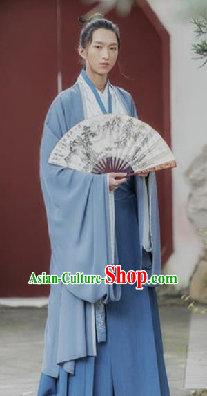 Traditional Chinese Song Dynasty Prince Embroidered Clothing Ancient Drama Nobility Childe Historical Costume for Men