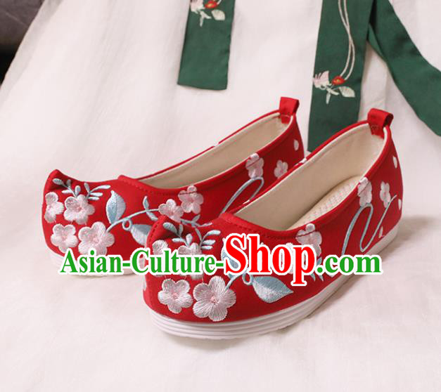 Chinese Shoes Wedding Red Shoes Opera Shoes Hanfu Princess Shoes Embroidered Shoes for Women
