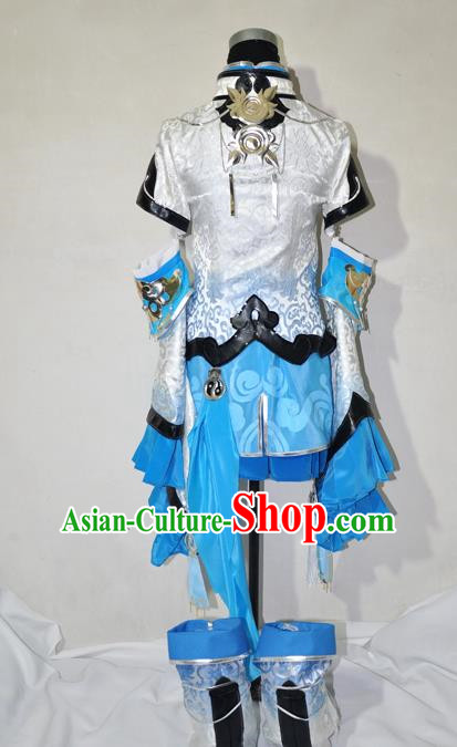 Top Grade Cosplay Fairy Witch Costume Ancient Female Swordsman Dress for Women