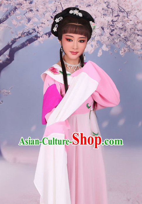 Chinese Traditional Peking Opera Diva Costume Ancient Princess Pink Dress for Women