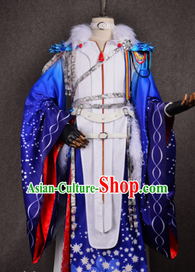 Chinese Traditional Cosplay Royal Highness Costume Ancient Swordsman Hanfu Clothing for Men