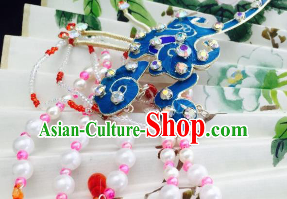 Chinese Ancient Palace Princess Peach Flower Hairpins Traditional Beijing Opera Diva Headwear Hair Accessories for Adults