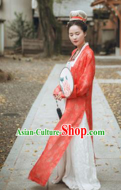 Chinese Ancient Song Dynasty Rich Lady Replica Costume Traditional Dowager Hanfu Dress for Women