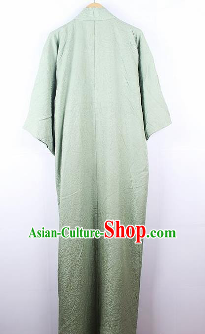 Asian Japanese Ceremony Light Green Kimono Dress Traditional Japan Yukata Costume for Women