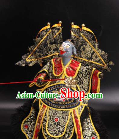 Traditional Chinese Handmade Marshal Tian Peng Puppet Marionette Puppets String Puppet Wooden Image Arts Collectibles