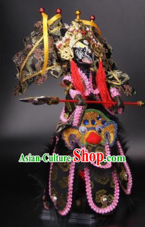 Traditional Chinese General Li Yuanba Marionette Puppets Handmade Puppet String Puppet Wooden Image Arts Collectibles