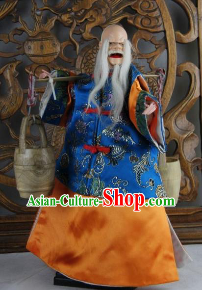 Traditional Chinese Old Monk Marionette Puppets Handmade Puppet String Puppet Wooden Image Arts Collectibles