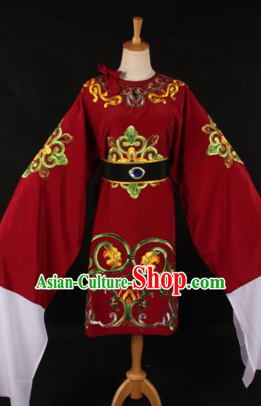 Chinese Traditional Shaoxing Opera Dowager Countess Red Dress Ancient Peking Opera Costume for Women