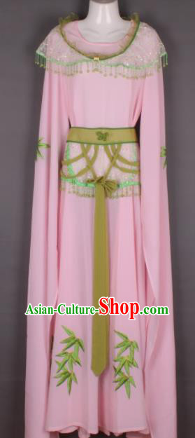 Professional Chinese Beijing Opera Young Lady Pink Dress Ancient Traditional Peking Opera Costume for Women