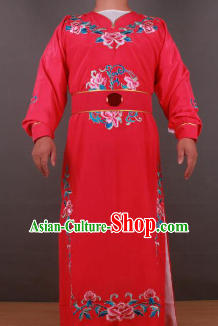 Chinese Shaoxing Opera Niche Jia Baoyu Rosy Robe Traditional Ancient Gifted Scholar Childe Costume for Men