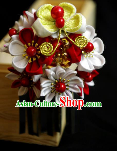 Japanese Geisha Kimono Butterfly Hairpins Traditional Yamato Hair Accessories for Women