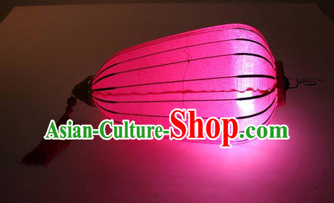 Chinese Traditional Spring Festival Rosy Hanging Lantern Wedding Handmade Palace Lanterns