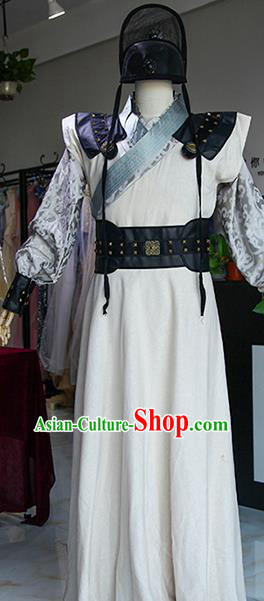 Chinese Ancient Drama Imperial Bodyguard Costumes Traditional Ming Dynasty Swordsman Clothing for Men