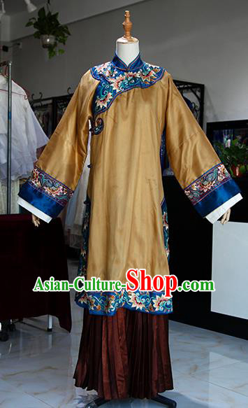 Chinese Ancient Drama Queen Costumes Traditional Qing Dynasty Court Empress Dress for Women