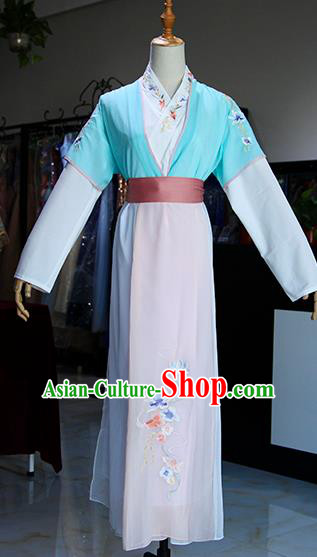 Chinese Ancient Drama Maidservants Costumes Traditional Song Dynasty Young Lady Dress for Women