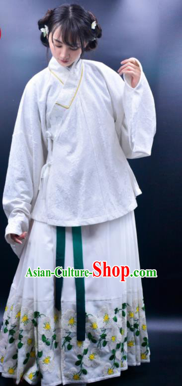Chinese Traditional Ming Dynasty Young Lady Replica Costumes Ancient Princess Hanfu Dress for Women