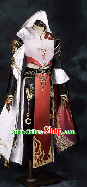 Chinese Ancient Drama Cosplay General Clothing Traditional Hanfu Swordsman Costume for Men