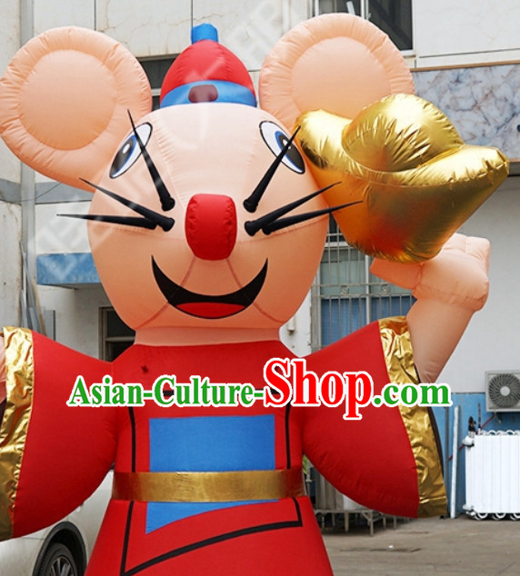 Chinese New Year Decorations Giant Inflatable Rats Complete Set