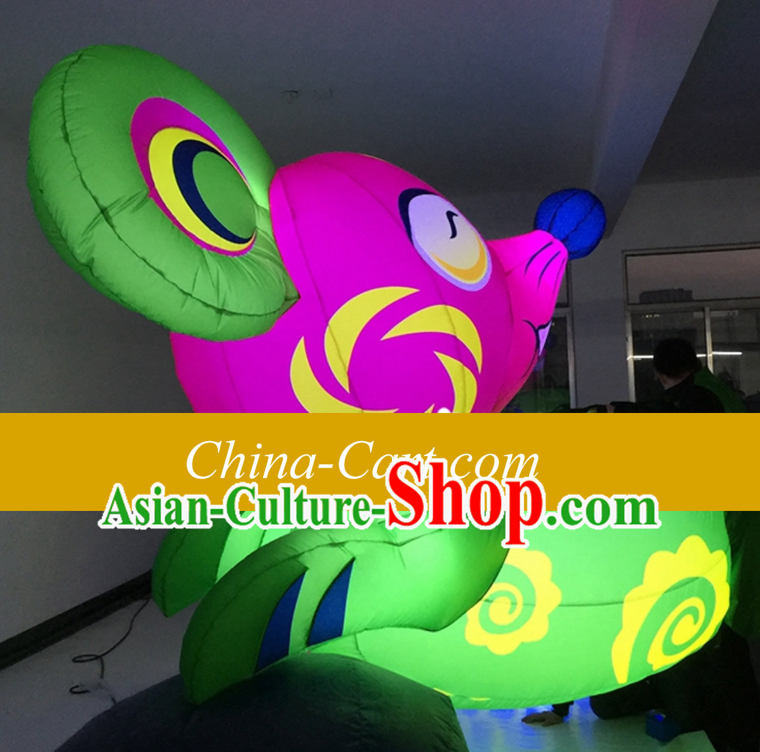 Chinese New Year Decorations Giant Inflatable Lucky Rat Complete Set