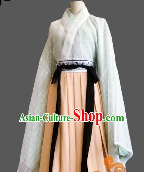 Chinese Traditional Cosplay Fairy Princess Dress Custom Ancient Jin Dynasty Female Swordsman Costume for Women