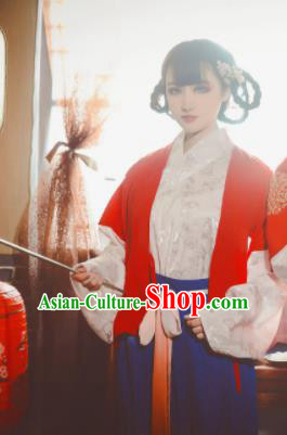 Chinese Traditional Cosplay Maidservants Dress Custom Ancient Swordswoman Costume for Women