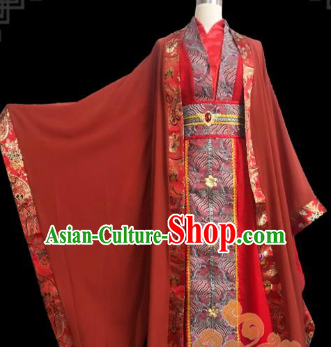 Custom Chinese Ancient Cosplay Taoist Priest Clothing Traditional Swordsman Prince Wedding Costume for Men