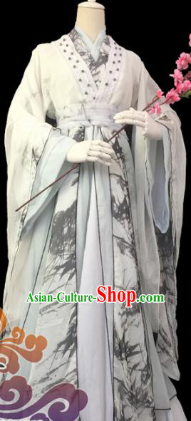 Custom Chinese Ancient Cosplay Prince Taoist Priest Clothing Traditional Swordsman Costume for Men