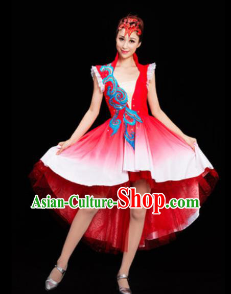 Chinese National Folk Dance Dress Traditional Classical Dance Costume for Women