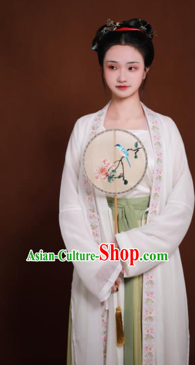 Traditional Chinese Song Dynasty Embroidered Hanfu Dress Ancient Drama Nobility Lady Replica Costumes for Women