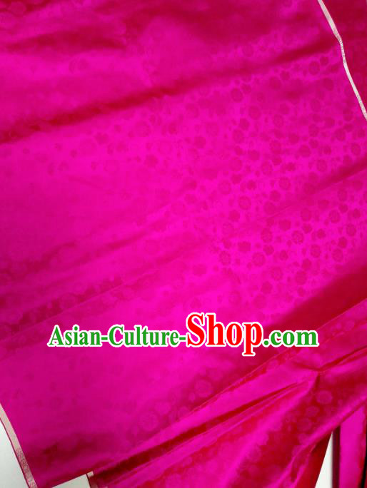 Asian Chinese Traditional Pattern Design Rosy Brocade Silk Fabric China Hanfu Satin Material