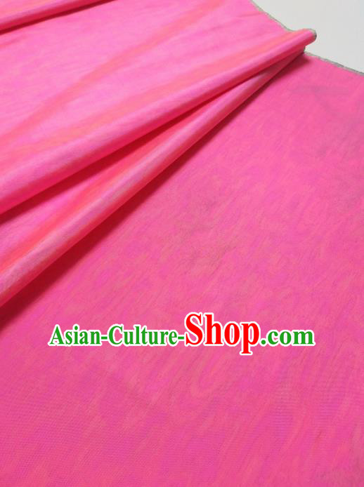 Chinese Traditional Royal Pattern Design Pink Silk Fabric Asian China Hanfu Silk Material