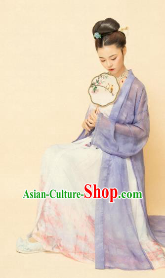 Chinese Ancient Song Dynasty Women Replica Costumes Complete Set