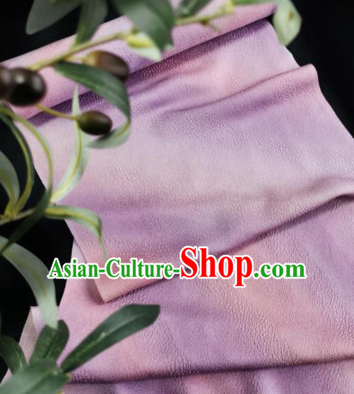 Chinese Traditional Classical Pattern Design Lilac Silk Fabric Asian China Cheongsam Silk Material
