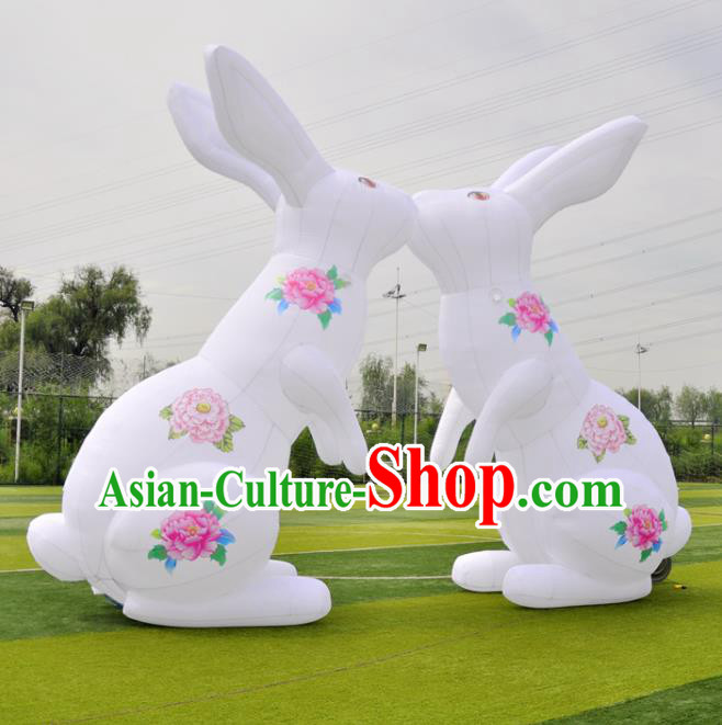 Large Halloween Inflatable Moon Rabbit Models Inflatable Arches Archway