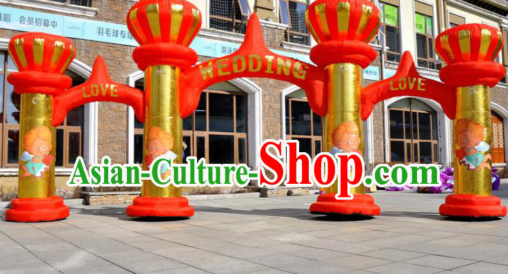 Large Christmas Inflatable Product Models Wedding Red Inflatable Arches Archway