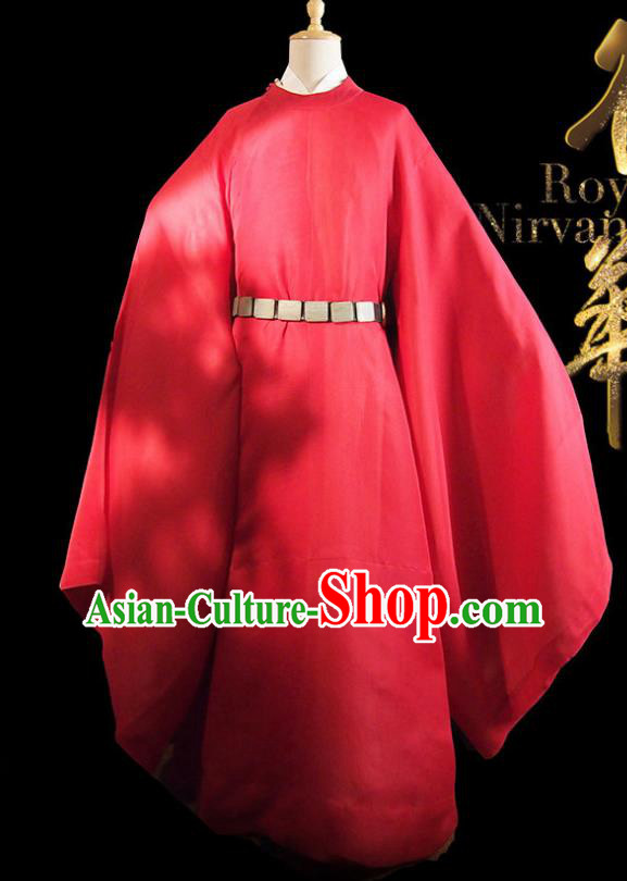 Chinese Ancient Song Dynasty Crown Prince Drama Royal Nirvana Xiao Dingquan Luo Jin Replica Costumes and Hat Complete Set