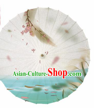 Chinese Printing Oil Paper Umbrella Artware Paper Umbrella Traditional Classical Dance Umbrella Handmade Umbrellas