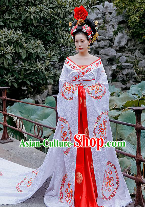 Ancient Chinese Han Dynasty Empress Dowager Lv Zhi Traditional Replica  Costume Queen Mother Hanfu Dress for
