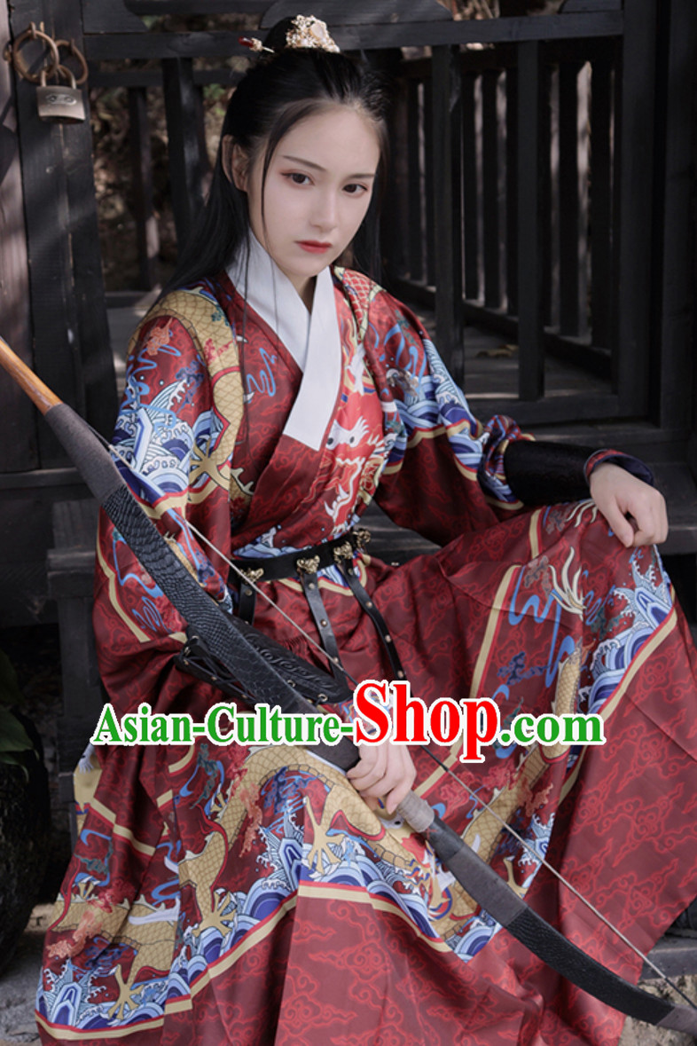 Top Ancient Chinese Ming Dynasty Palace Emperor Embroidered Garment Dresses