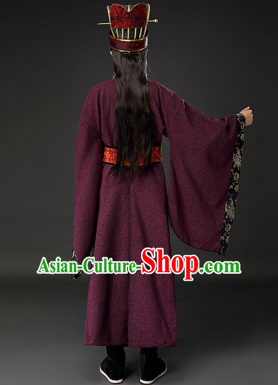 Chinese Ancient Scholar Clothing Traditional Han Dynasty Nobility Costumes for Men