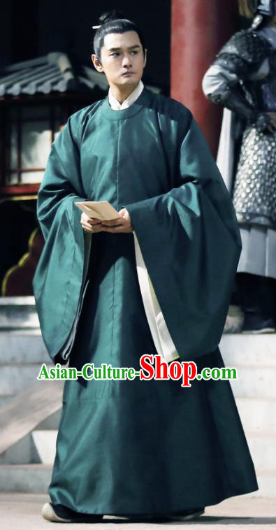 Traditional Chinese Song Dynasty Scholar Xu Changnian Clothing Ancient Drama Royal Nirvana Academy Costume for Men